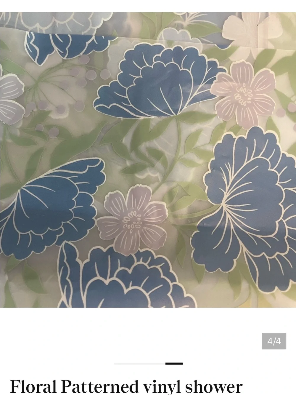Vinyl Shower Curtain& Soap Dish and New Soap!